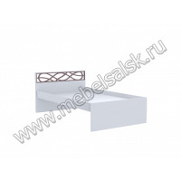 Саманта СМ3б Кровать 1200 (Дуб Седан), б/ортопеда